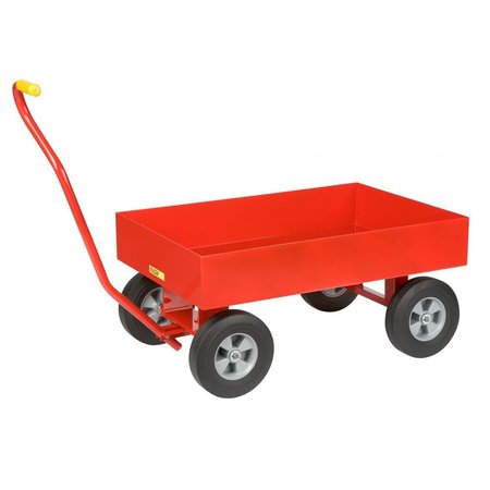 Little Giant Wagon Trucks, 24" x 36" Deck, 1200 lbs, 10" Solid Rubber, 6" Lip Deck LDW2436X610